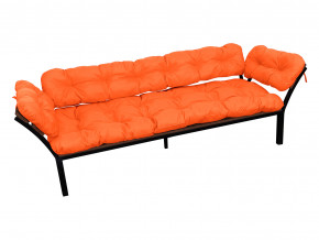 Диван Дачный с подлокотниками оранжевая подушка в Арамиле - aramil.magazinmebel.ru | фото - изображение 1