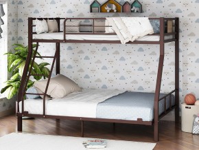 Двухъярусная кровать Гранада-1 140 Коричневый в Арамиле - aramil.magazinmebel.ru | фото - изображение 1