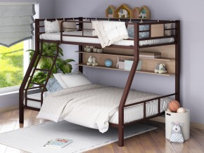 Двухъярусная кровать Гранада-1П коричневый в Арамиле - aramil.magazinmebel.ru | фото