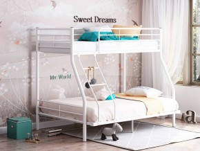 Двухъярусная кровать Гранада-2 140 белая в Арамиле - aramil.magazinmebel.ru | фото - изображение 1