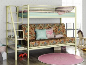 Двухъярусная кровать с диваном Мадлен 3 Слоновая кость-марки в Арамиле - aramil.magazinmebel.ru | фото