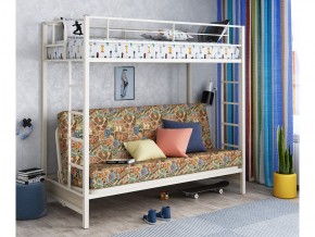 Двухъярусная кровать с диваном Мадлен Слоновая кость-марки в Арамиле - aramil.magazinmebel.ru | фото