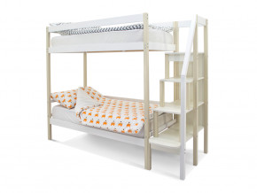 Двухъярусная кровать Svogen бежево-белый в Арамиле - aramil.magazinmebel.ru | фото - изображение 1