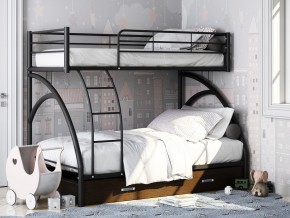 Двухъярусная кровать Виньола-2 Я черный в Арамиле - aramil.magazinmebel.ru | фото