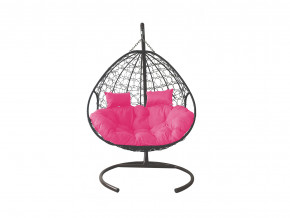 Кокон Для двоих с ротангом розовая подушка в Арамиле - aramil.magazinmebel.ru | фото - изображение 1
