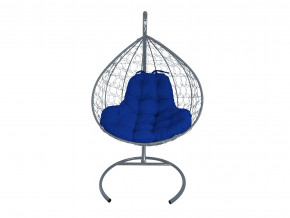 Кокон XL с ротангом синяя подушка в Арамиле - aramil.magazinmebel.ru | фото