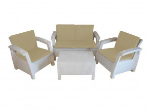 Комплект уличной мебели Yalta Premium Terrace Set белый в Арамиле - aramil.magazinmebel.ru | фото
