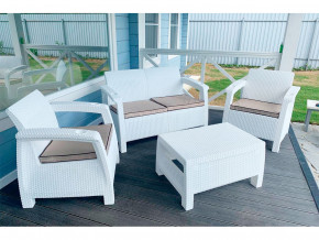 Комплект уличной мебели Yalta Terrace Set белый в Арамиле - aramil.magazinmebel.ru | фото