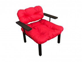 Кресло Дачное красная подушка в Арамиле - aramil.magazinmebel.ru | фото