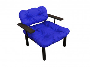 Кресло Дачное синяя подушка в Арамиле - aramil.magazinmebel.ru | фото
