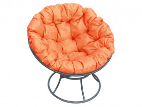 Кресло Папасан без ротанга оранжевая подушка в Арамиле - aramil.magazinmebel.ru | фото