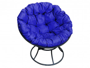 Кресло Папасан без ротанга синяя подушка в Арамиле - aramil.magazinmebel.ru | фото