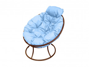 Кресло Папасан мини без ротанга голубая подушка в Арамиле - aramil.magazinmebel.ru | фото