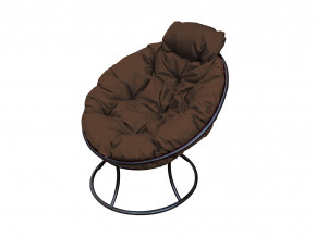 Кресло Папасан мини без ротанга коричневая подушка в Арамиле - aramil.magazinmebel.ru | фото - изображение 1