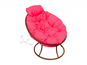 Кресло Папасан мини пружинка без ротанга розовая подушка в Арамиле - aramil.magazinmebel.ru | фото - изображение 1