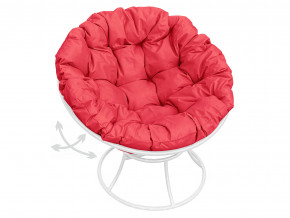 Кресло Папасан пружинка без ротанга красная подушка в Арамиле - aramil.magazinmebel.ru | фото - изображение 1