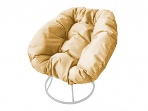 Кресло Пончик без ротанга бежевая подушка в Арамиле - aramil.magazinmebel.ru | фото