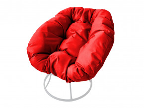 Кресло Пончик без ротанга красная подушка в Арамиле - aramil.magazinmebel.ru | фото - изображение 1