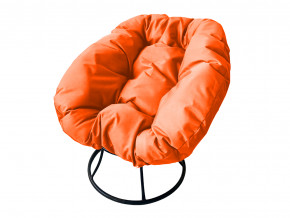 Кресло Пончик без ротанга оранжевая подушка в Арамиле - aramil.magazinmebel.ru | фото - изображение 1