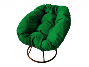 Кресло Пончик без ротанга зелёная подушка в Арамиле - aramil.magazinmebel.ru | фото