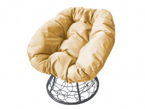 Кресло Пончик с ротангом бежевая подушка в Арамиле - aramil.magazinmebel.ru | фото