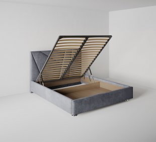 Кровать Геометрия 1.6 м с подъемным механизмом в Арамиле - aramil.magazinmebel.ru | фото - изображение 3