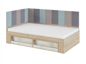 Кровать 1,2 с мягким элементом 1,2 и 2,0 Мод.2.3 в Арамиле - aramil.magazinmebel.ru | фото