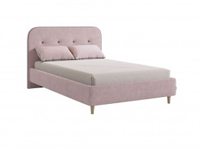 Кровать 1200 Лео велюр нежно-розовый в Арамиле - aramil.magazinmebel.ru | фото - изображение 1