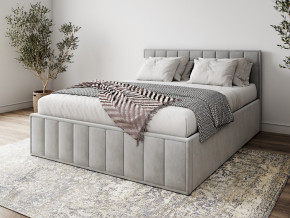 Кровать 1400 Лана серый велюр в Арамиле - aramil.magazinmebel.ru | фото