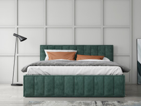 Кровать 1400 Лана зеленый велюр в Арамиле - aramil.magazinmebel.ru | фото - изображение 2