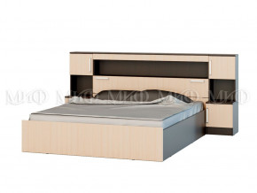 Кровать 1,6м с надстройкой с тумбами в Арамиле - aramil.magazinmebel.ru | фото