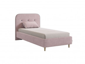 Кровать 900 Лео велюр нежно-розовый в Арамиле - aramil.magazinmebel.ru | фото