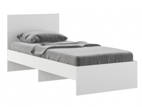 Кровать 900 Осло модуль М11 с настилом Лайт Белый в Арамиле - aramil.magazinmebel.ru | фото
