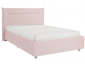 Кровать Альба 1200 велюр нежно-розовый в Арамиле - aramil.magazinmebel.ru | фото - изображение 1