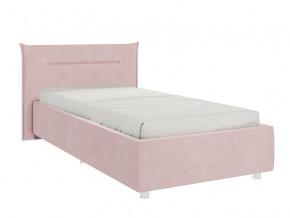 Кровать Альба 900 велюр нежно-розовый в Арамиле - aramil.magazinmebel.ru | фото - изображение 1