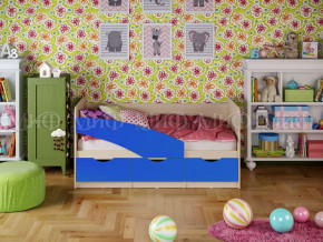 Кровать Бабочки 1600 Синий в Арамиле - aramil.magazinmebel.ru | фото