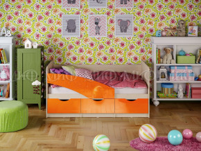 Кровать Бабочки 1800 Оранжевый металлик в Арамиле - aramil.magazinmebel.ru | фото