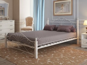 Кровать белая с кованными элементами 1400 КМД2.01 Фортуна 1 в Арамиле - aramil.magazinmebel.ru | фото - изображение 1