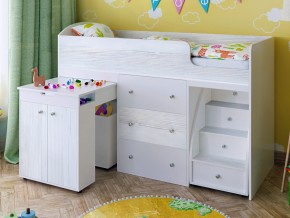Кровать чердак Малыш 70х160 Винтерберг-белый в Арамиле - aramil.magazinmebel.ru | фото
