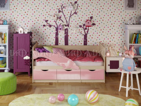 Кровать Дельфин-1 1600 Розовый металлик в Арамиле - aramil.magazinmebel.ru | фото