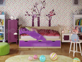 Кровать Дельфин-1 1800 Фиолетовый металлик в Арамиле - aramil.magazinmebel.ru | фото