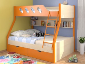 Кровать Дельта 20.02 оранжевая в Арамиле - aramil.magazinmebel.ru | фото