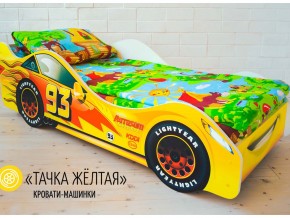 Кровать детская машина Тачка Желтая в Арамиле - aramil.magazinmebel.ru | фото - изображение 1
