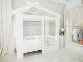 Кровать детская Теремок без ящика белая в Арамиле - aramil.magazinmebel.ru | фото