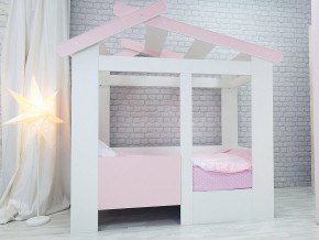 Кровать детская Теремок без ящика розовая в Арамиле - aramil.magazinmebel.ru | фото