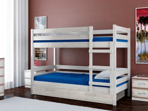 Кровать Джуниор с ящиками Белый античный в Арамиле - aramil.magazinmebel.ru | фото