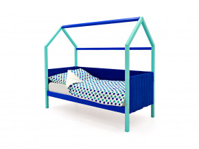 Кровать-домик мягкий Svogen мятно-синий в Арамиле - aramil.magazinmebel.ru | фото