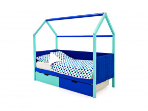 Кровать-домик мягкий Svogen с ящиками мятно-синий в Арамиле - aramil.magazinmebel.ru | фото - изображение 1