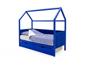 Кровать-домик мягкий Svogen с ящиками синий в Арамиле - aramil.magazinmebel.ru | фото