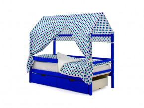 Кровать-домик Svogen с ящиками и бортиком синий в Арамиле - aramil.magazinmebel.ru | фото - изображение 5